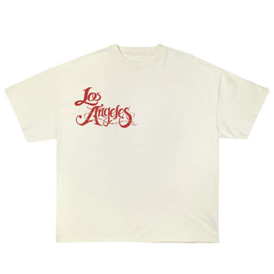 Los Angeles cream heavy weight T shirt